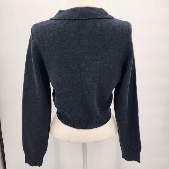 HALARA Cropped‎ Long Sleeve Collared Sweater Size Medium NWOT - Picture 7 of 8